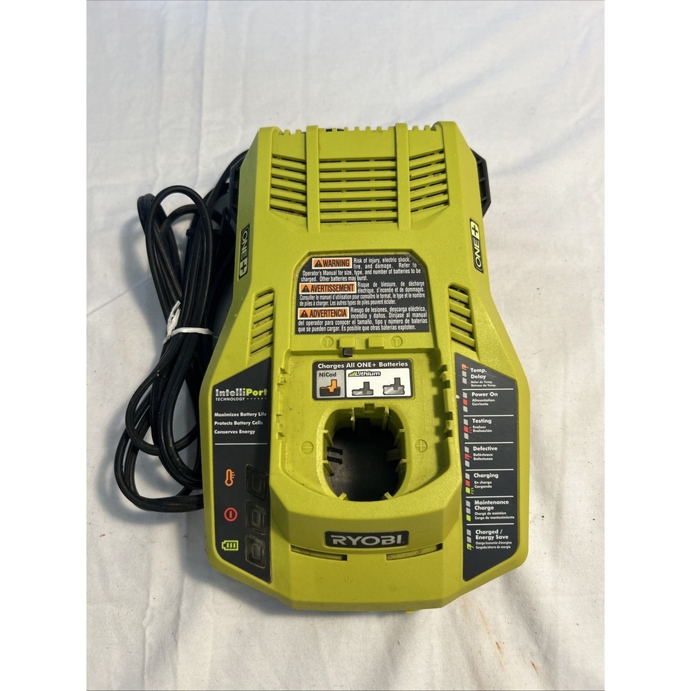 Ryobi P117 18V Dual Chemistry Battery Charger IntelliPort ONE+ Green 140173004